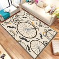 thumbnail image 1 of Encantadora alfombra de pintura de silueta de dibujos animados área grande negro suave decoración del hogar estilo bohemio660x90cm (23x35 pulgadas)60x90cm (23x35 pulgadas) zhangyuxiang unisex, 1 of 2