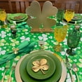 thumbnail image 2 of St. Patricks Day Oval Tablecloth Shamrock Tablecloth 52"x70", Waterproof ST Patrick Day Decorative Vinly Table Cloth Irish Tablecloth for Oval Table, 2 of 6