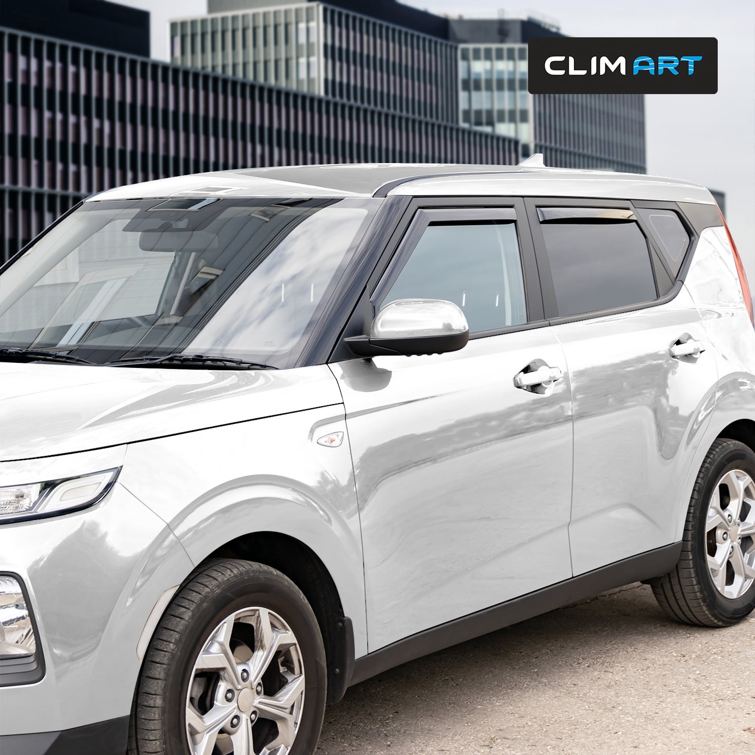 CLIM ART in-Channel Incredibly Durable Rain Guards for Kia Soul 2020-2026, Original Window Deflectors, Vent Window Visors, Vent Deflector, 4 pcs. - 620285