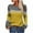 Yellow, variant on Womens Sweaters Tops Fall Fashion Long Sleeve Striped Color Tunic Lightweight Sweaters for Women 2025