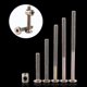 thumbnail image 2 of 15 piezas M6 tornillo de fijación de cabeza de acero al carbono con tuerca de barril conector de fijación de tuerca de muebles (80mm) Afortunado Sencillez, 2 of 4