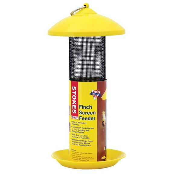 Stokes Select 8404311 1 qt Finch Screen Plastic Thistle Tube Seed Feeder
