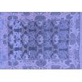 thumbnail image 1 of Ahgly Company Indoor Rectangle Abstract Blue Modern Area Rugs, 2' x 4', 1 of 4