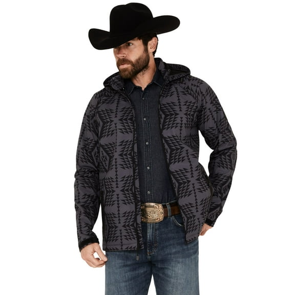 Rank 45 Men's 45&Reg; Southwestern Print Softshell Jacket Charcoal