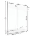 thumbnail image 6 of Basco VINA-935-59CLPM Vinesse 76" High X 59" Wide Single Sliding Frameless Shower Door -, 6 of 6