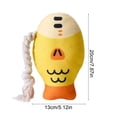 thumbnail image 3 of Juguete para Perros con Sonido, Forma Realista de Carpa Cabezona, Ideal para La Dentición, Limpieza Dental y Alivio Del Aburrimiento. Peluche Amarillo de 20X13Cm | Juguete Sonoro para Perros para La, 3 of 6