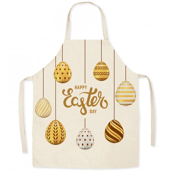 AUQ Aprons for Men,Neck Strap Style Cute Aprons for Women,Polyester Finish Aprons for Cooking,Style1