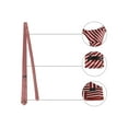thumbnail image 3 of INSPIRE CHIC Father's Day Men's Stripe Self-Tied Necktie Slim Ties For Formal Casual One Size Red, 3 of 5