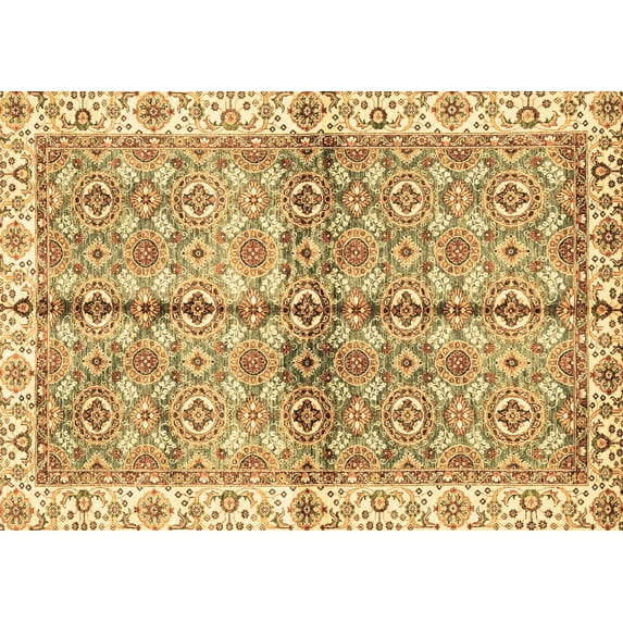 Ahgly Company Indoor Rectangle Oriental Brown Traditional Area Rugs, 5' x 8'