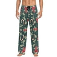 thumbnail image 7 of FORMRS Mens Pajama Pants with Pockets Sleepwear Lounge Bottoms Sizes S-2XL, Green Christmas Candy Canes, 7 of 7