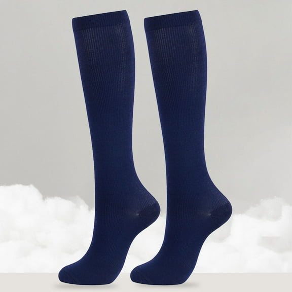 Blue Stockings Copper Fiber Compression Nylon Nylon Pressure Calf Socks Outdoor Sports Socks Multi Color Sequential Socks