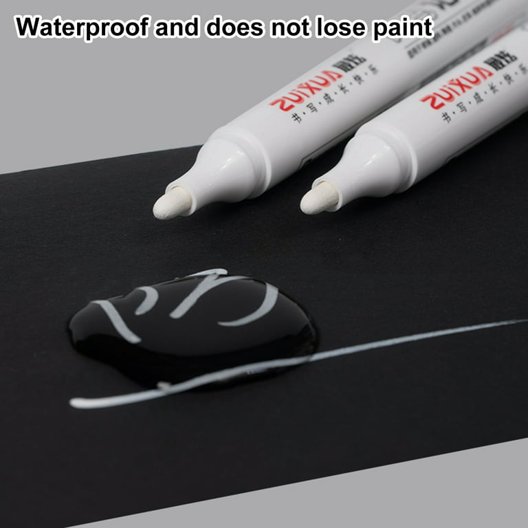 Xyer 10Pcs Marking Pen Waterproof Quick Dry Plastic Permanent