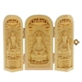 thumbnail image 1 of Billuyoard Buddha Statue Carved Locker Box Sculpture of Boxwood Made Decoration Jardín y Patio Estilo 8, 1 of 1