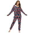 thumbnail image 1 of Bangus Pyjama une Pièce à Capuchon de Noël pour Femmes - Grenouillère en Molleton pour Femmes, 1 of 8