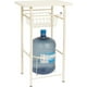 thumbnail image 1 of Mueble Porta Garrafón con Encimera de Madera y Cesta Extraíble o Estructura Mesa Metálica Blanca con Dispensador de Garrafon en Cocina Multiusos Compacta y Fácil de Usar (Chico), 1 of 6