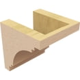 thumbnail image 5 of 5"W x 5"D x 5"H Wide Pescadero Rough Cedar Woodgrain TimberThane Corbel, Primed Tan, 5 of 6