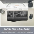 thumbnail image 6 of X9 Wireless Ergonomic Split Keyboard with Wrist Rest, Full Size, PC, 6 of 8