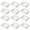 thumbnail image 1 of EeaseMX 1 juego de cajas cuadradas para empaquetar pasteles, cajas gruesas para alimentos con tapa transparente (50 cajas de papel blanco y 50 tapas transparentes), 1 of 7