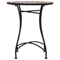 thumbnail image 2 of vidaXL Mosaic Bistro Table Brown 60cm Ceramic, 2 of 5