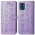 thumbnail image 4 of Funda Cartera FOXDOCK para MOTO E13 , Flip PU con Relieve de Gatos y Perros, Tarjetero y Soporte, 4 of 6