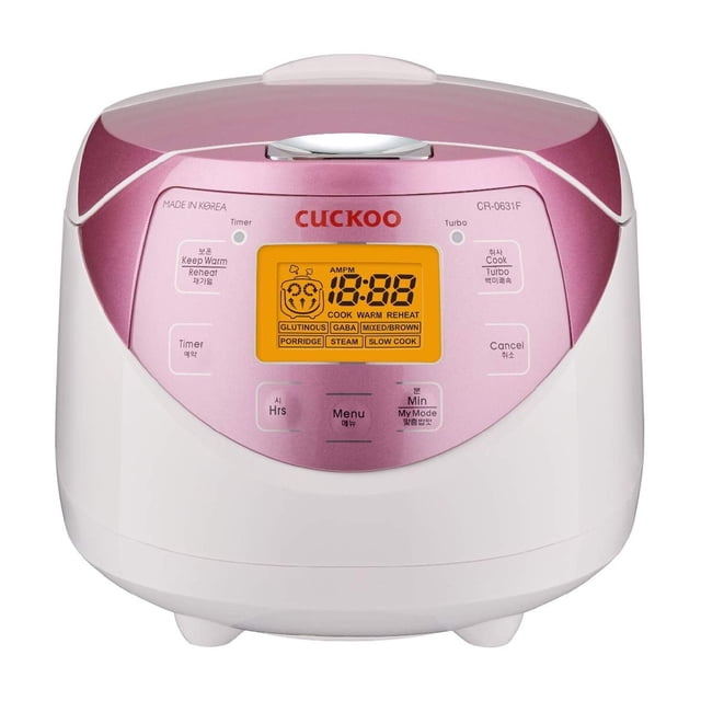 CUCKOO Micom Rice Cooker 6 Cup Uncooked / 12 Cup Cooked, Korean Fuzzy Logic Rice Cooker with Delay Timer & Keep Warm Setting, Versatile Food Steamer