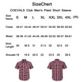 thumbnail image 7 of Coevals Club Men's Western Shirt Cowboy Plaid Country Pearl Snap Button Short Sleeve Two Pockets Work Shirts 41 Moonlit Ocean Plaid Medium, 7 of 7