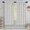 thumbnail image 5 of Blackout Kids Curtains,White Cartoon Unicorn Rainbow Pattern Childrens Insulated Curtains Set Of 2,Bedroom Essentials,Toddler Room Decor 42"x63", 5 of 5