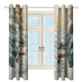 thumbnail image 4 of Christmas Snowmen Luxury Window Curtains Blinds for Living Room Bedroom Bathroom Kicthen Door Home Decor 2 Panels, 4 of 6