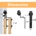 thumbnail image 6 of Bronco Hardware 2FT-10FT Mini Single Track Bypass Sliding Barn Door Hardware Kit For Small TV Stands, Perfect For Wardrobe Cabinets, For Double Doors (4FT Flat Track Hardware No Cabinet), 6 of 8