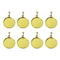 thumbnail image 4 of 20 Pcs Bijoux DIY Pendentif Fournitures Plateaux Ronds Couvercles Kit Accessoires Collier Fait Main (12mm), 4 of 8