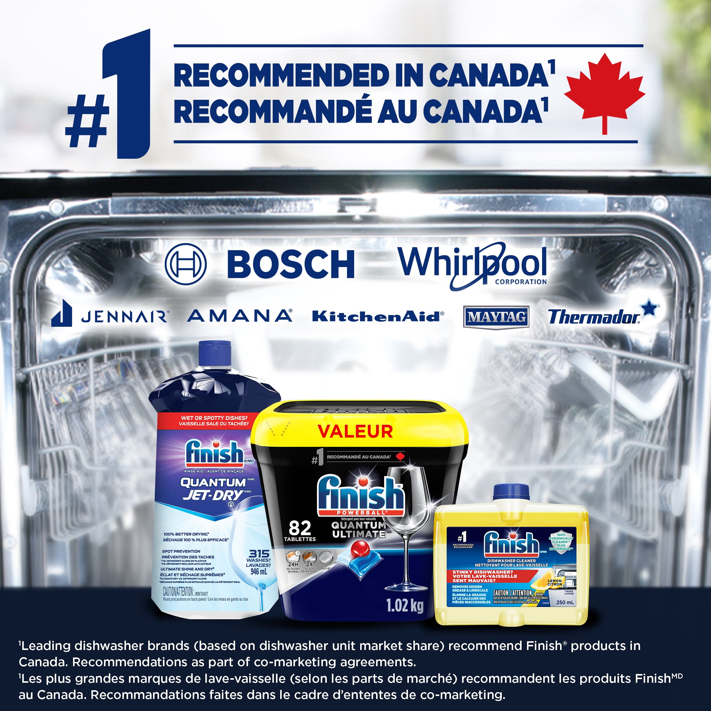 Finish® Quantum Ultimate® Dishwasher Detergent Pods, No Pre Rinse needed, for Deep Clean & Sparkling Shine, 82 Tabs