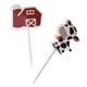 thumbnail image 4 of 24 piezas de dibujos animados de animales , decoración para tartas, animales de , vacas, pollos, , cerdos, caballos, tractore Gloria Torta de animales, 4 of 6
