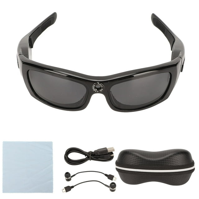 Gafas de sol con Bluetooth, cámara de moda HD 1080P, compatible con tarjeta de almacenamiento micro, gafas de sol con vídeo