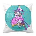 thumbnail image 1 of EREHome Unicorn flamingo Housse de Coussin Ensemble 20x20 Pouces, 1 of 1