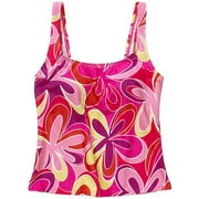 Women's Plus Print Tankini Top