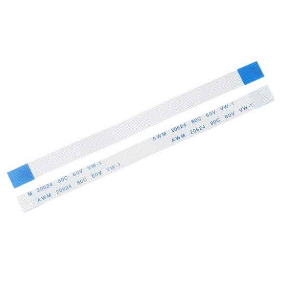 Flexible Flat Cable, 12 Pins 0.5mm Pitch 100mm FPC FFC Ribbon Cable 5Pcs(A Type)