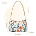 thumbnail image 3 of FORMRS Womens Shoulder Bag with Chain Strap Clutch Purse Cute Tote Handbag, Flowers Pattern, 3 of 7