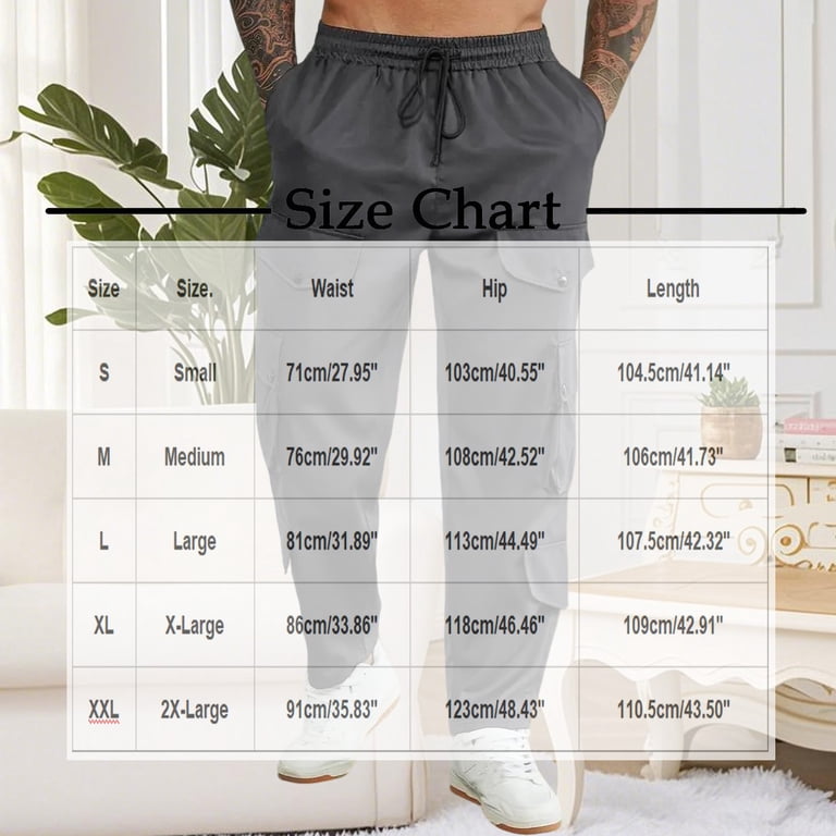 Dxzfnsa Men's Hiking Cargo Pants Quick-Dry Outdoor Water Resistant