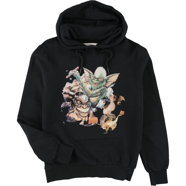 Elevenparis Hombre Gremlins Sudadera con capucha Sudadera negra S