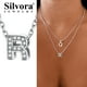 thumbnail image 2 of Collar inicial de plata esterlina Silvora letra R con circonita cúbica, 2 of 8