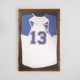 thumbnail image 6 of BizChair 24x36 Jersey Display Case with Solid Pine Wood Frame, UV Treated Acrylic Window, Velvet Backing Board, and Anti-Theft Lock in Rustic Brown, 6 of 13