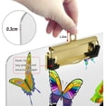 thumbnail image 4 of FMSHPON Hipster Butterfly Black Cat Clipboard Hardboard Wood Nursing Clip Board and Pull for Standard A4 Letter 13x9 inches, 4 of 8