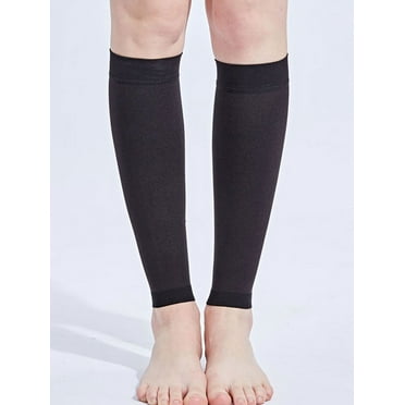 Pressure Level 2 Unisex Compression Socks 23-32MMHG Calf Socks Stress Relief Compression Stockings Black M