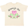 thumbnail image 3 of Inktastic Granny's Girl Heart Flowers Girls Toddler T-Shirt, 3 of 5