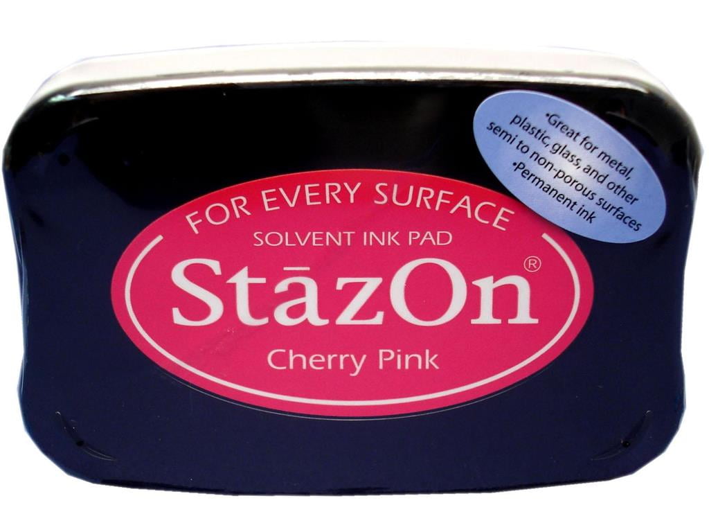 Tsukineko StazOn Solvent Ink Pad Staz On Fuchsia Pink 