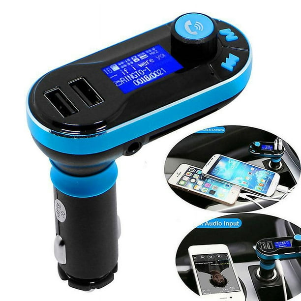 Bluetooth2.1 Kit De Coche Reproductor Mp3 Transmisor Fm Sd Lcd Cargador Usb Dual + Control Remoto