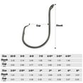 thumbnail image 2 of 100pcs Circle Fishing Hooks Octopus Offset 1/0-10/0 Ultra Sharp Saltwater, 2 of 6