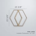 thumbnail image 3 of Hillrose Decorative Fretwork Wood Wall Panels, Large, 27"W x 23 3/8"H x 1/4"T, Alder, 3 of 18