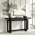 thumbnail image 3 of Evelyn&Zoe Breslow 55" Wide Rectangular Console Table, Black Grain, 3 of 7