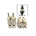 thumbnail image 2 of Ckitze BA9-2PK 2 in 1 USA to Europe Plug Adapter - 2 Pack, Universal (Schuko, Type E/F), 2 of 3